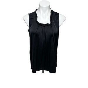 Talbots black silk sleeveless top size 12
